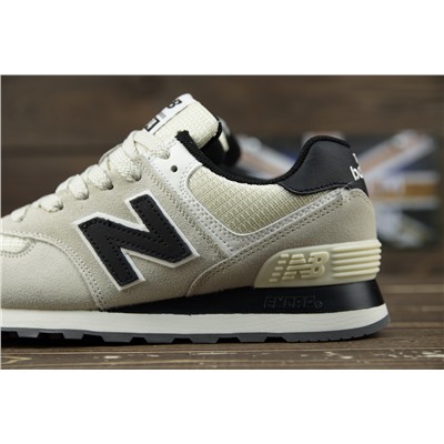 New Balance 574 из натуральной замши и текстиля