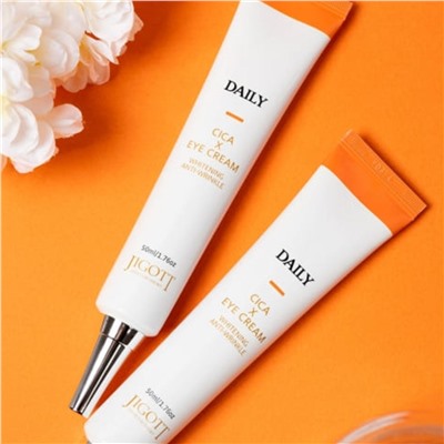 Jigott Крем для кожи век с центеллой / Daily Real Cica Eye Cream, 50 мл