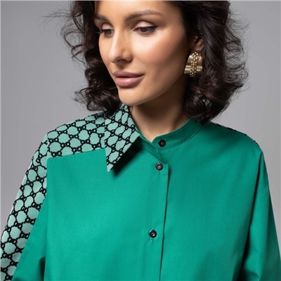 Рубашка комбинированная с сеткой, Моя философия – шик