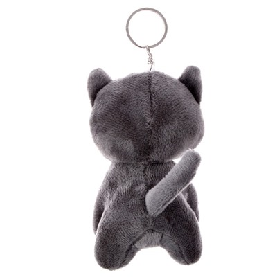 Мягкая игрушка «Кот с бабочкой», на брелоке, 10 см, цвета МИКС