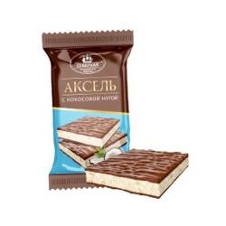Конфеты глазированные Аксель с кокосовой нугой фас 500г
