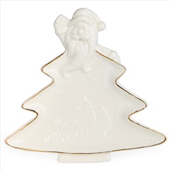 БЛЮДО СЕРВИРОВОЧНОЕ "ЕЛКА" 19*18*2 СМ