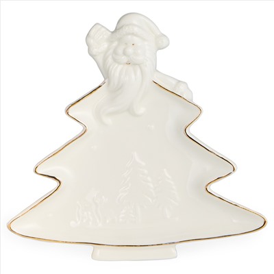 БЛЮДО СЕРВИРОВОЧНОЕ "ЕЛКА" 19*18*2 СМ