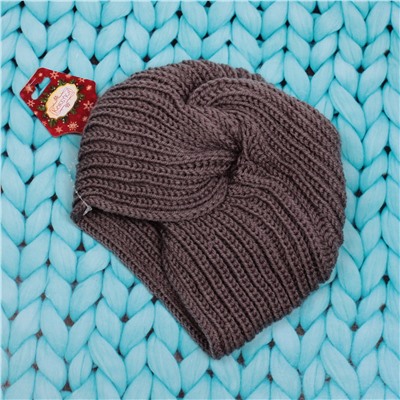 Повязка на голову теплая "Winter Turban", микс 6 цветов, 22*19см (Подвес Кокетка - Зима)