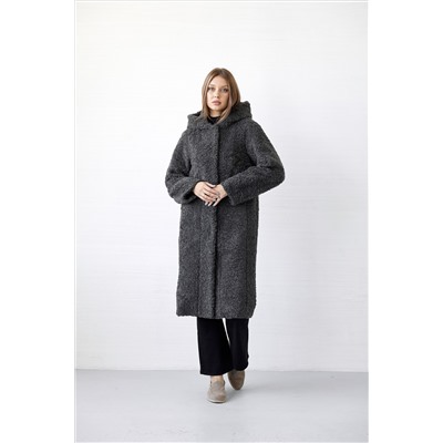 Шубка утеплённая 24410 (серо-зелёный)