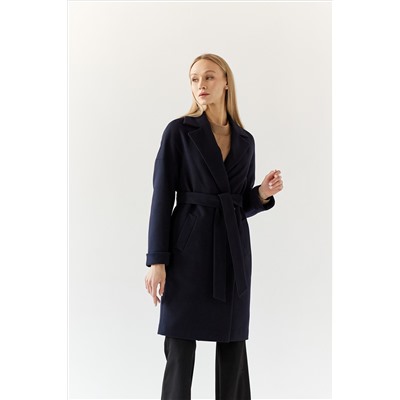 Пальто женское демисезонное 20990  (синий)
