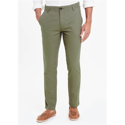 Slim Fit Linen Trousers