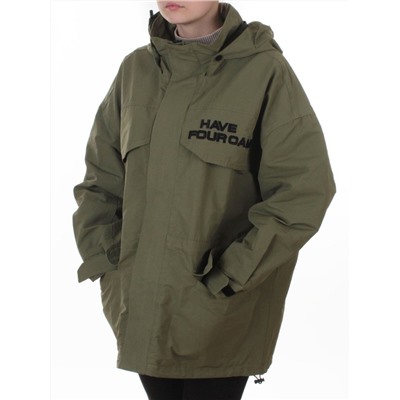 3094 GREEN Куртка демисезонная женская (100 гр. холлофайбер)