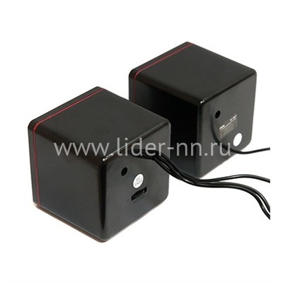 Акустические колонки DIALOG Colibri AC-04UP 2.0, 6Вт, черно-красные