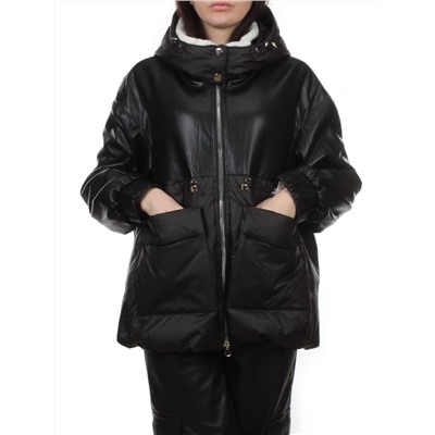 H24-210 BLACK Куртка демисезонная женская (100 гр. холлофайбер)