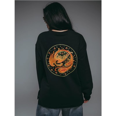 Свитшот Русь чёрный Лт