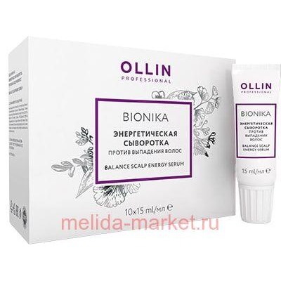 OLLIN BIONIKA Энергетическая сыворотка против выпадения волос 6х15мл