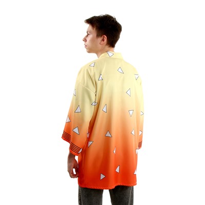 Карнавальное хаори «Демонический клинок», р. 48-50 (XL), жёлтая