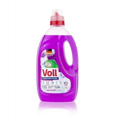 VOLL Гелевое моющее средство Washing gel Voll Color 1,5 л (20 стирок)