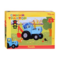 Пазлы 35 "Синий трактор" (Биг Папа)