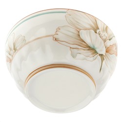 "Блуминг флауэрс (Blooming flowers)" Салатник фарфоровый 1,2л, д17,8х8,5см, с деколью, отводка (Китай)