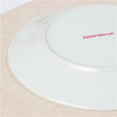 Тарелка пирожковая Доляна «Моника», d=17.5 см, керамика, белая