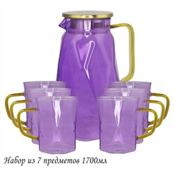 160-256 Набор графин 1700мл и 6 стаканов в под.уп.(х8)