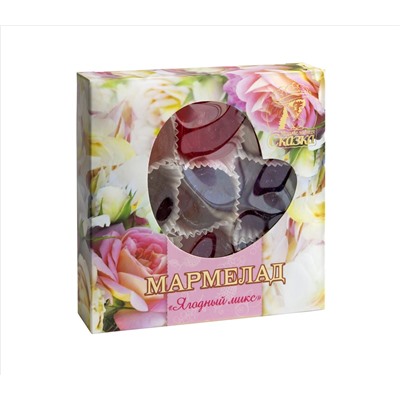 Мармелад желейный формовой ЯГОДНЫЙ МИКС (клюква, черника, малина, черноплодная рябина, брусника) 300гр