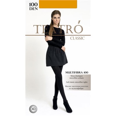 Колготки теплые, Teatro, Multifibra100 color оптом