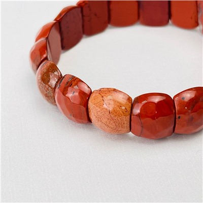 Радуга Самоцветов Браслет из кирпичной Яшмы