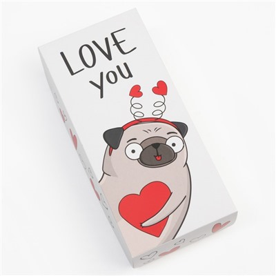 Набор женских носков KAFTAN "Love you“ 5 пар, размер 36-39 (23-25 см)