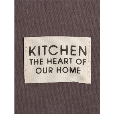 Фартук Этель Kitchen 60х70 см, цв. серый, 100% хл, саржа 220 г/м2