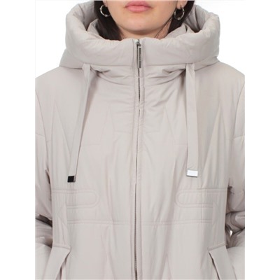 1073 LT. BEIGE Пальто зимнее облегченное женское (холлофайбер 150 гр.)