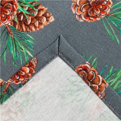 Набор новогодних салфеток Этель «Лес», 46х46 см - 4 шт, хлопок, саржа