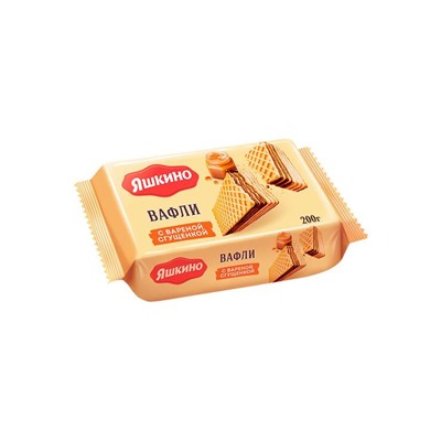 «Яшкино», вафли с варёной сгущёнкой, 200 г