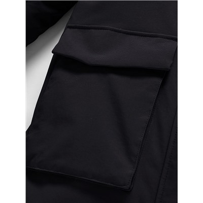 Парка зимняя подростковая для девочки черного цвета 9344Ch