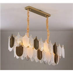 299-244 Люстра 110х35 см, выс. 30 см(х1)Стекло+метал