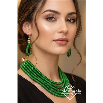 Набор бижутерии колье трансформер и серьги П5/004