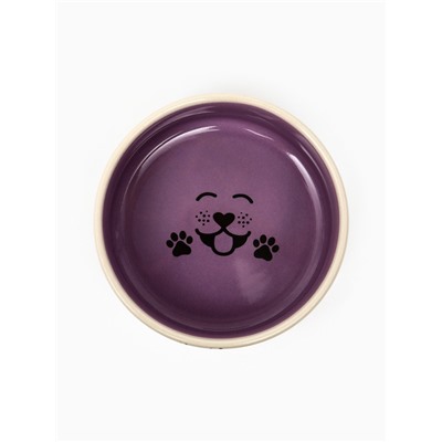 Миска керамическая "Smile Dog", 200 мл, 10,5 х 4 см