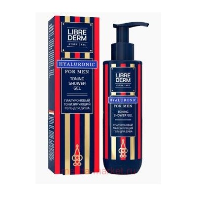 LIBREDERM For Men Гиалуроновый тонизирующий Гель для душа 250 мл