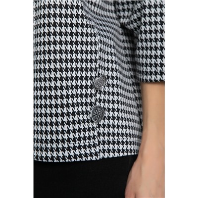 Джемпер Эдельвейс (черно-белая) Б12403-18