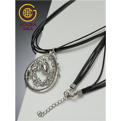 Кулон на кожаном шнурке "Женская грация" Арт КШ2130/16