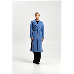 Пальто женское демисезонное 26820 (серо-голубой)