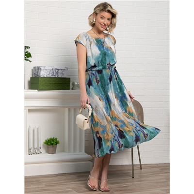 Костюм с юбкой Вайнона (зеленый) К15119-10М