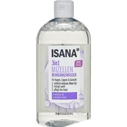 ISANA 3 in 1 Mizellen Reinigungswasser Исана Мицеллярная технология Лосьон по уходу за кожей лица для сухой и чувствительной кожи  400 мл