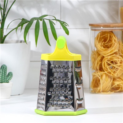 Тёрка шестигранная Доляна «Деревушка», 20×10 см, МИКС