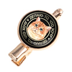 HZF-0068 Заколка Кот (делаю, что хочу)