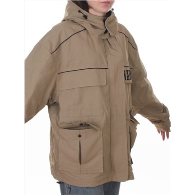 3101 DK. BEIGE Куртка демисезонная женская (100 гр. холлофайбер)