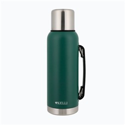 Термос KELLI KL-0982 Зеленый нерж обьем 1,0л с винтовой пробкой (12) оптом