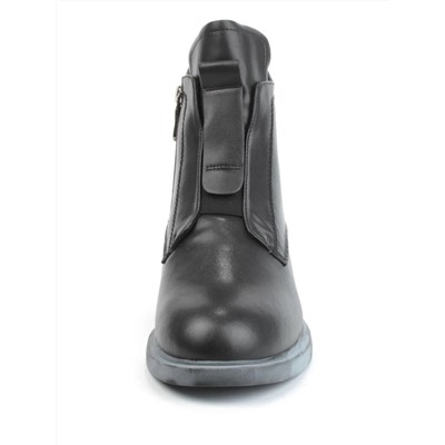 04-M3-867 BLACK Ботинки зимние женские (натуральная кожа, натуральный мех)