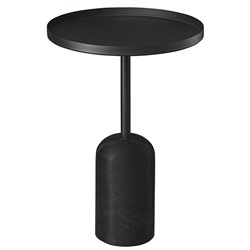 Столик кофейный Lars, Ø40 см, черный