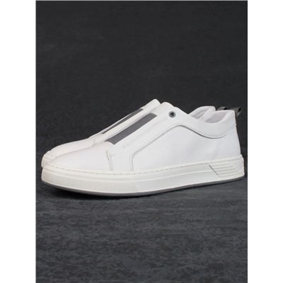 03-6517-BW01 WHITE Полуботинки спортивные мужские (натуральная кожа)