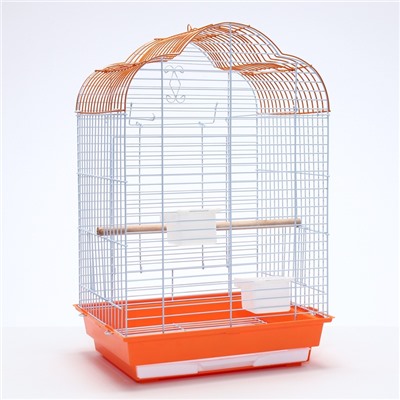 Клетка для птиц Bd-3/1o, раскрывающаяся крыша, 47,5х37х70 см, красная (фасовка 6 шт)