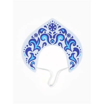 Кокошник карнавальный «Снежная принцесса», фетра