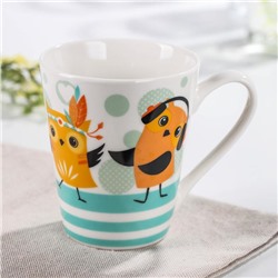Кружка Доляна «Совушки», 320 мл, фарфор